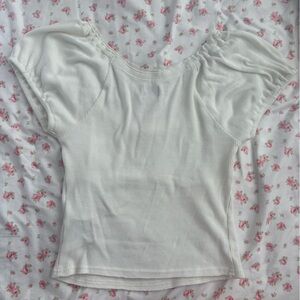 White urban outfitters Ribbed Top
